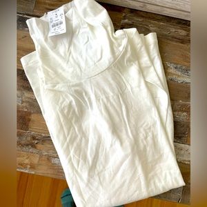 JCrew White Cotton Turtleneck